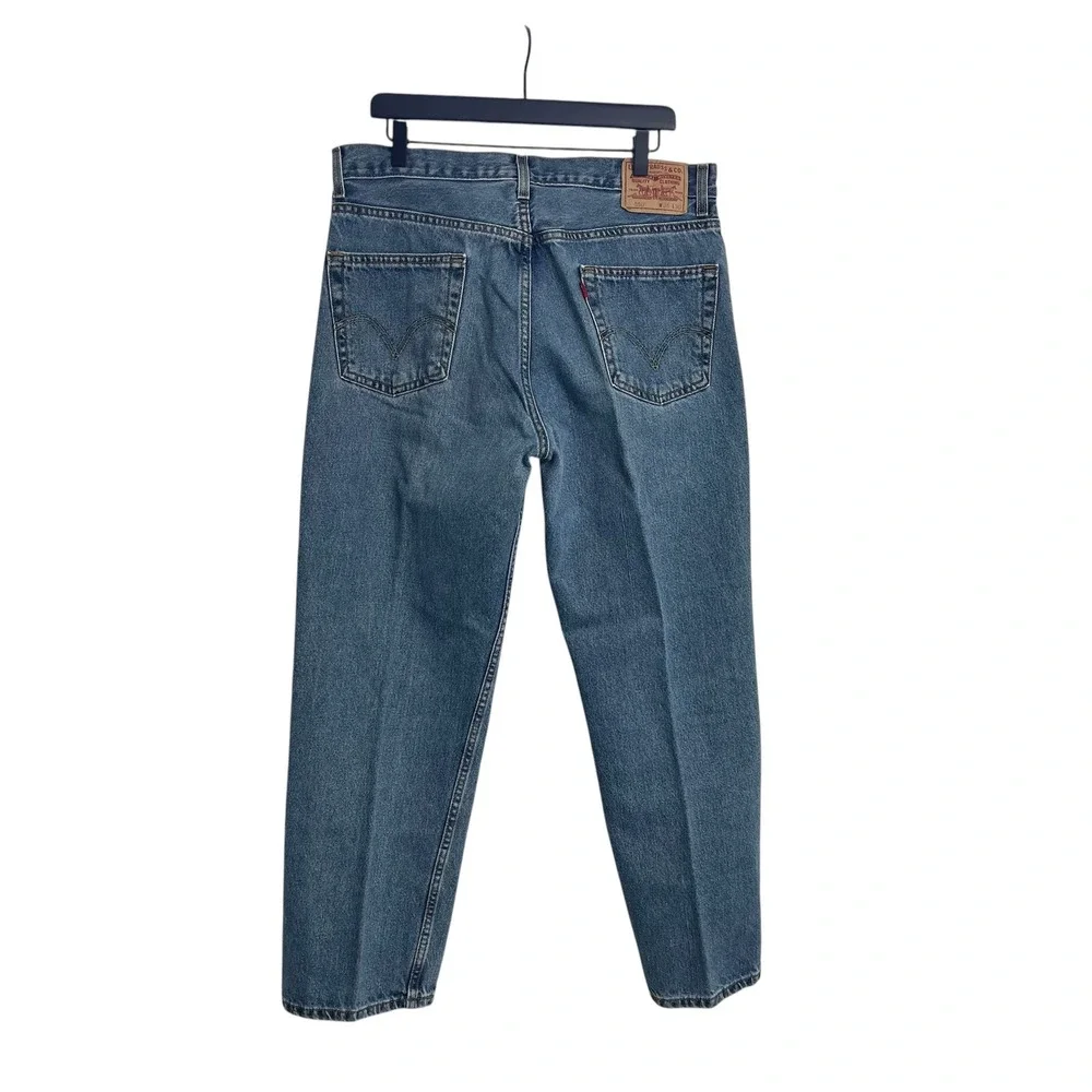 Levis 550 Relaxed Fit Tapered Leg Jeans Mens 36x30 Actual 36x29 Medium Wash Blue
